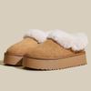 Mao Mao Cotton Women's Shoes Wear New Winter Fur Integrated Thick-soled Bag Head Mao Mao Slippers Plush Snow Boots