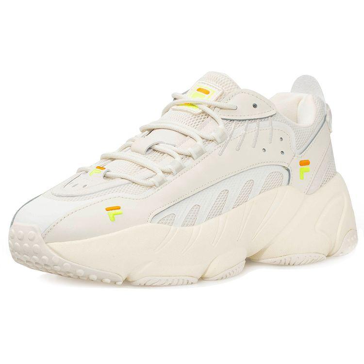 Fila Fusion Ade Ретро Ткань Низкие Марафонские Беговые Кроссовки Женская кроссовка Off-White T12W021105FSW
