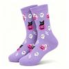 Halloween Men's and Women's Socks New Mid Tube Socks Trendy Socks Amazon Pumpkin Bat Socks
