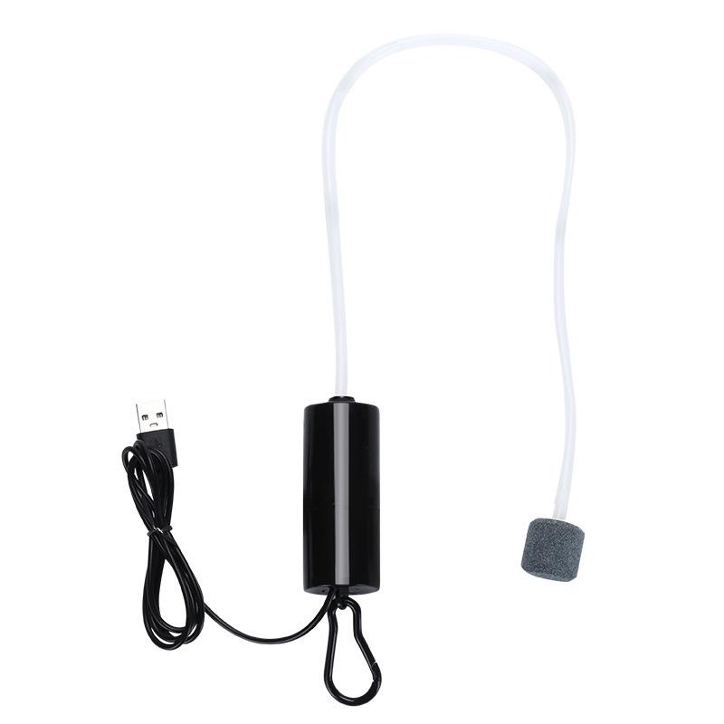 USB Rechargeable Silent Submersible Fish Tank Aerator Pump for Outdoor and Indoor Use