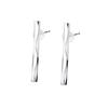 LOKUMI Earrings Made In Japan Pt900 Platinum Post Compatible with Metal Allergies 2 Designs X 2 Sizes To Choose from Stick Rod Ladies Simple Smaller