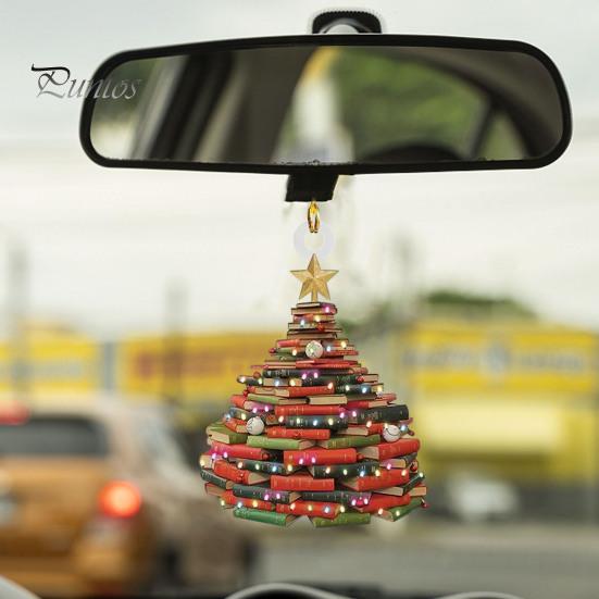 Украшение для рождественской елки, подвесное украшение со шнурком, легко подвешивается, небьющееся, для использования в помещении и на улице, рождественское подвесное украшение