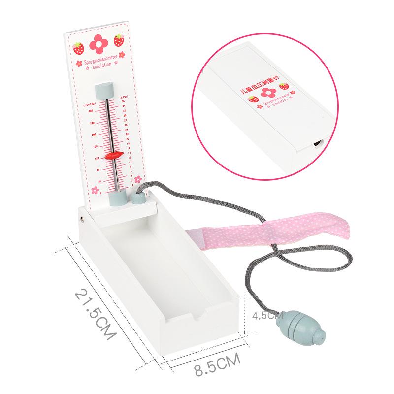 Kids' Wooden Doctor & Nurse Role Play Toy Set with Stethoscope