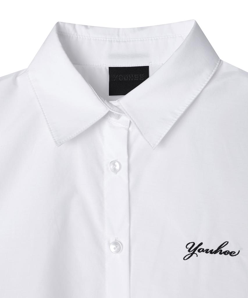 YOUHEE Youhee Укороченная рубашка Белая