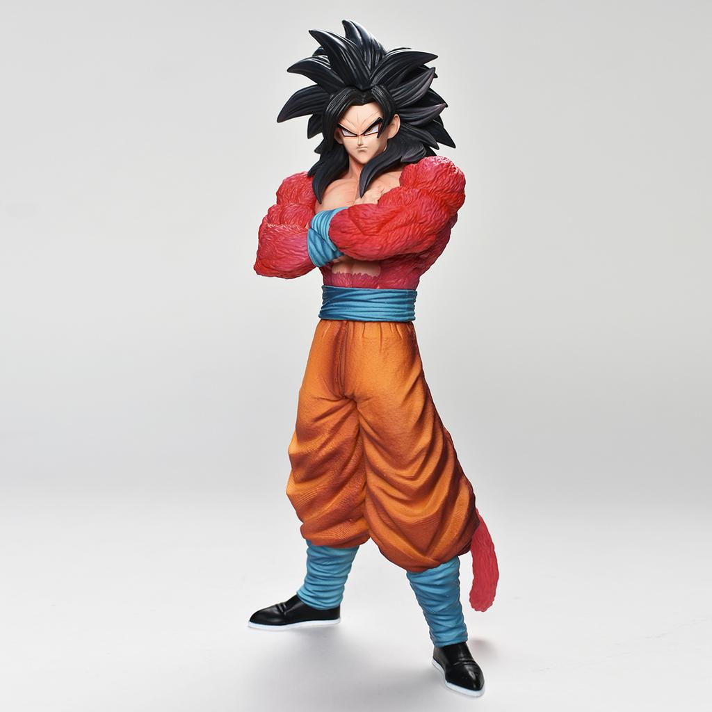 29cm/11.4in Anime Dragon Ball Z Figure Goku Action Figure Goku Super Saiyan 4 Figure Collectible Model Statue Toy Gift