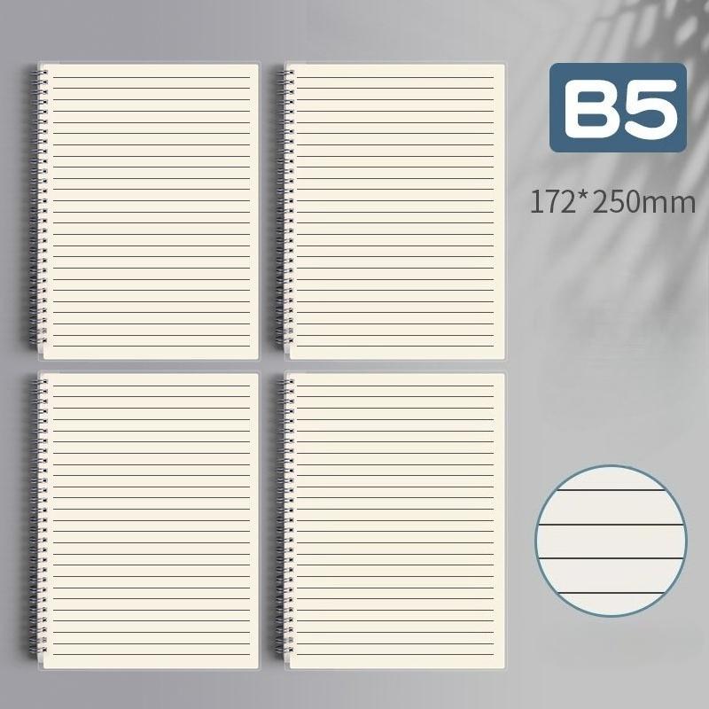 80 листов/ 160 страниц Тетрадь в квадратную линию A4 A5 B5 на спирали, бумажный журнал-дневник для эскизов для школы, тетрадь, канцелярские товары