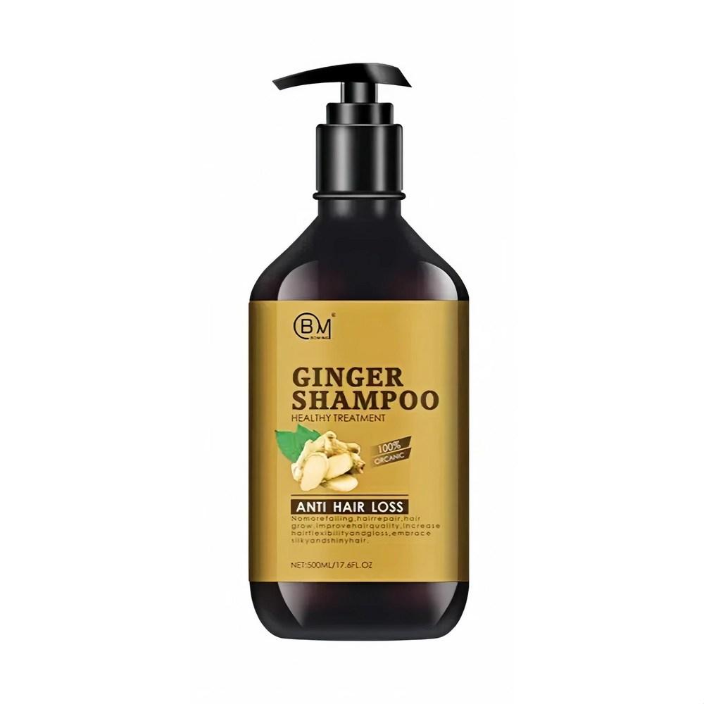 Ginger Plant-Based Hair Loss Shampoo Scalp Care Dandruff Relief Natural Nourishing Functional Shampoo 2 pcs 500ml