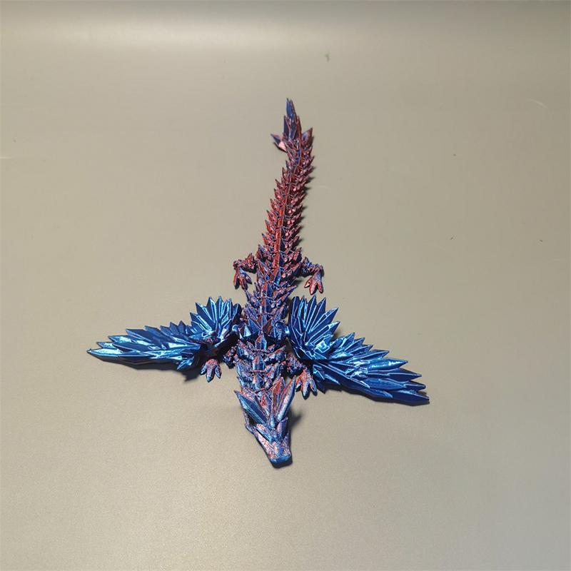 Креативные Забавные Сочлененные Подвижные Крылья Драконы 3D Печатный Дракон Летающий Дракон Модель Декорации Пейзажа Украшения Детские Игрушки Подарки