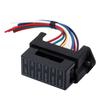 6 Way DC32V Circuit Car Trailer Auto Blade Fuse Box Block Holder ATC ATO 2 input 6 ouput Wire
