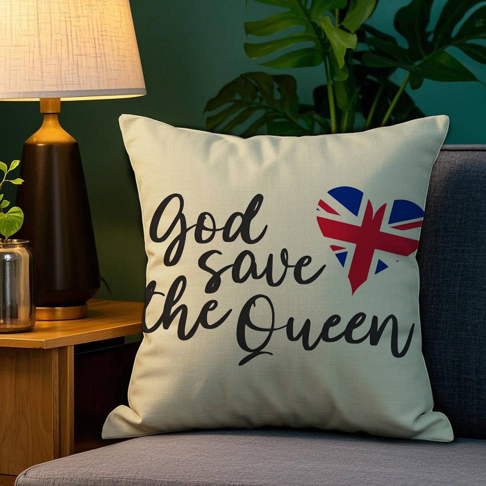 Бренд S-Save the Queen Наволочка Плюшевая ткань Мягкая Двусторонняя печать Дом Диван Высокое качество Наволочка-подушка Декоративная