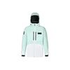 Fila Color Block Technology Hooded Ski Jacket Men Outerwear Eggshell-Green A11M346911F-TQ