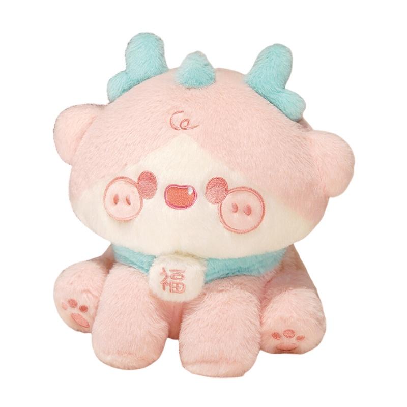 Милая мультяшная плюшевая игрушка оптом, мягкая и пушистая подушка-дракон для подарка на день рождения