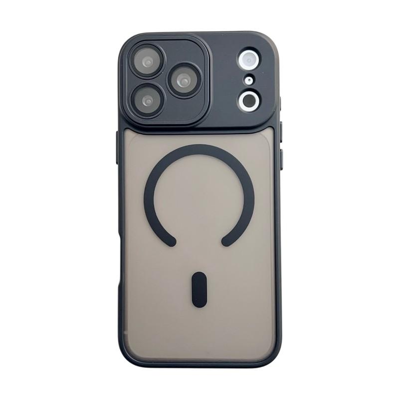For iPhone 17 Pro Magnetic Back Cover WANLONFENG QB1 Series PC TPU Shockproof Phone Case