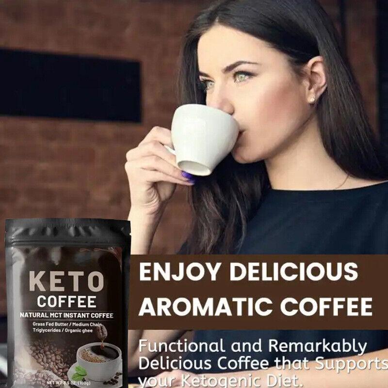 KETO Coffee Fitness Растворимый твердый напиток Кетогенный черный кофе 100г