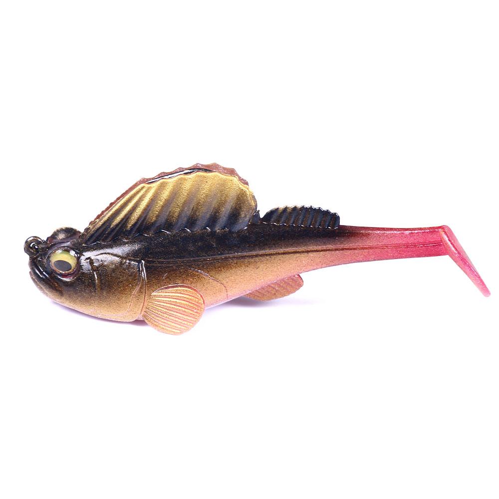 Soft Paddle Tail Baits Fishing Lures with Crankbait, Fishing Gifts, Pre-Rigged Fishing Lures, Soft Swimbaits for Bass Trout Pike Freshwater Saltwater