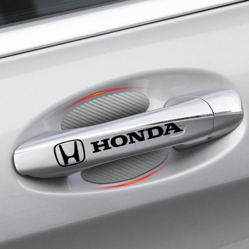 Наклейка на дверь автомобиля Углеродное волокно Царапины Защитная пленка для ручки автомобиля Для Honda Fit Mugen Insight Type S R VTEC Modulo Vezel SiPilot Fit XRV CRV HRV Dio