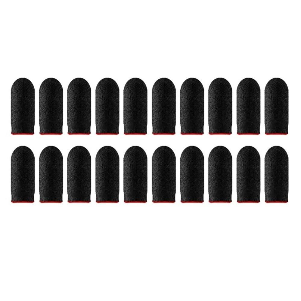 10PCS Breathable Gaming Finger Sleeves Nano Fiber Gaming Fingertip Covers Mobile Gaming