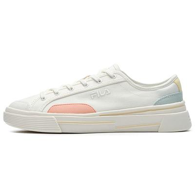 Сэндвич Модные Низкие Кеды из Канваса Женские Кроссовки Белый Розовый F12W221316FSP