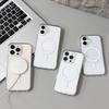 Прозрачный Магнитный Чехол с Сенсорной Кнопкой для iPhone 17Ai/16 Pro Max/Plus