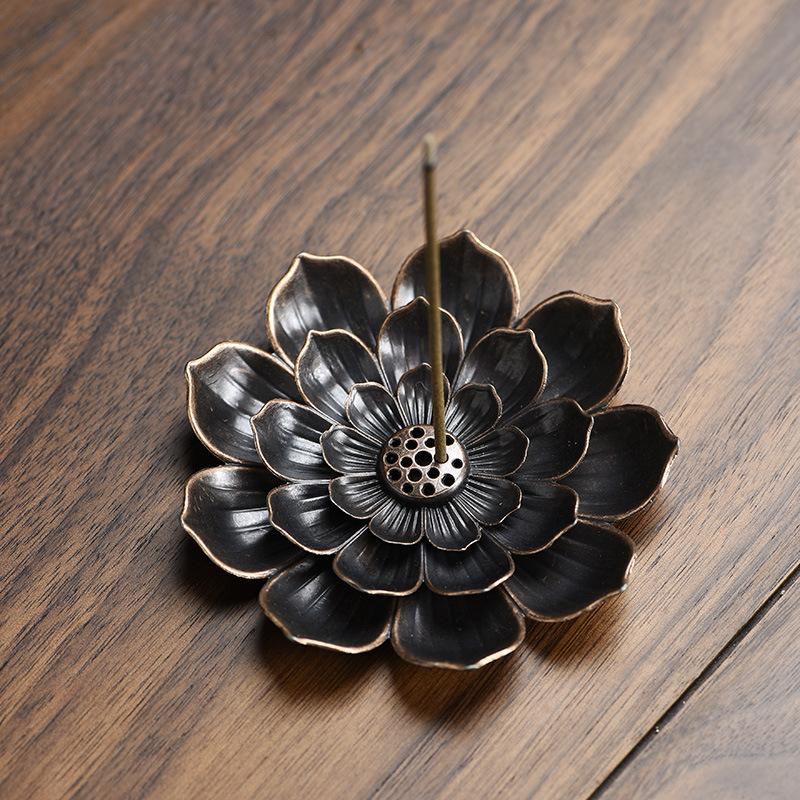 Lotus incense holder multifunctional incense holder incense gourd incense holder incense holder alloy incense holder 7