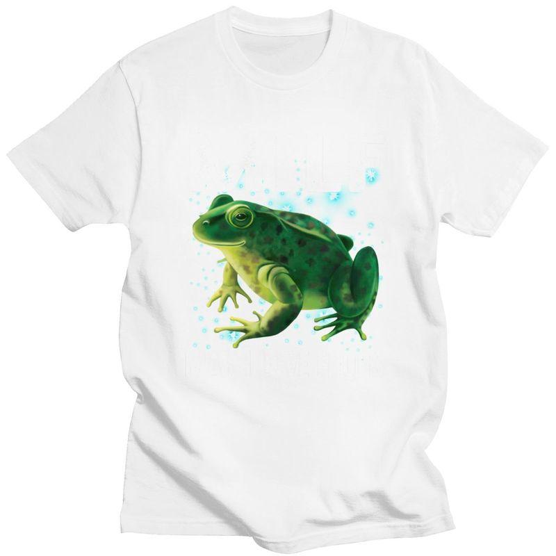MILF Man I Love Frogs Tshirt for Men Short Sleeves Casual T Shirt Tshirt Slim Fit Pure Cotton Tee Valentines Day Gift