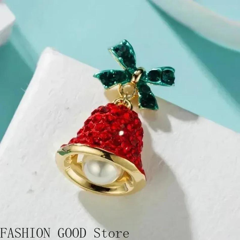 Личностные серьги Новогодний подарок Серьги с красными колокольчиками С уникальным осенне-зимним темпераментом Высококлассная атмосфера Модные