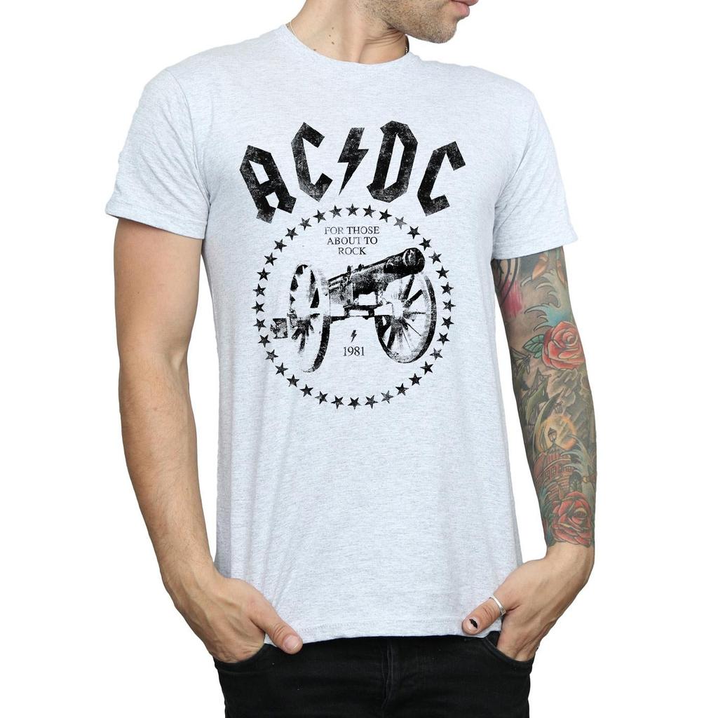 AC/DC Mens We Salute You Cannon T-Shirt