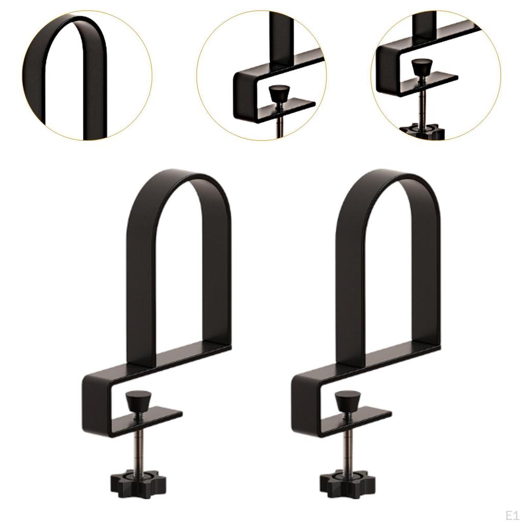 2 Pieces Bookends for Shelves ,Non Skid,Heavy Duty,Modern Clamp On Adjustable Book Shelf Holders