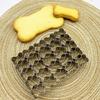 Stainless Steel Cookie Cut Mold 3D Biscuit Embosser Candy Bone Shaped Cookies Cutters Kitchen