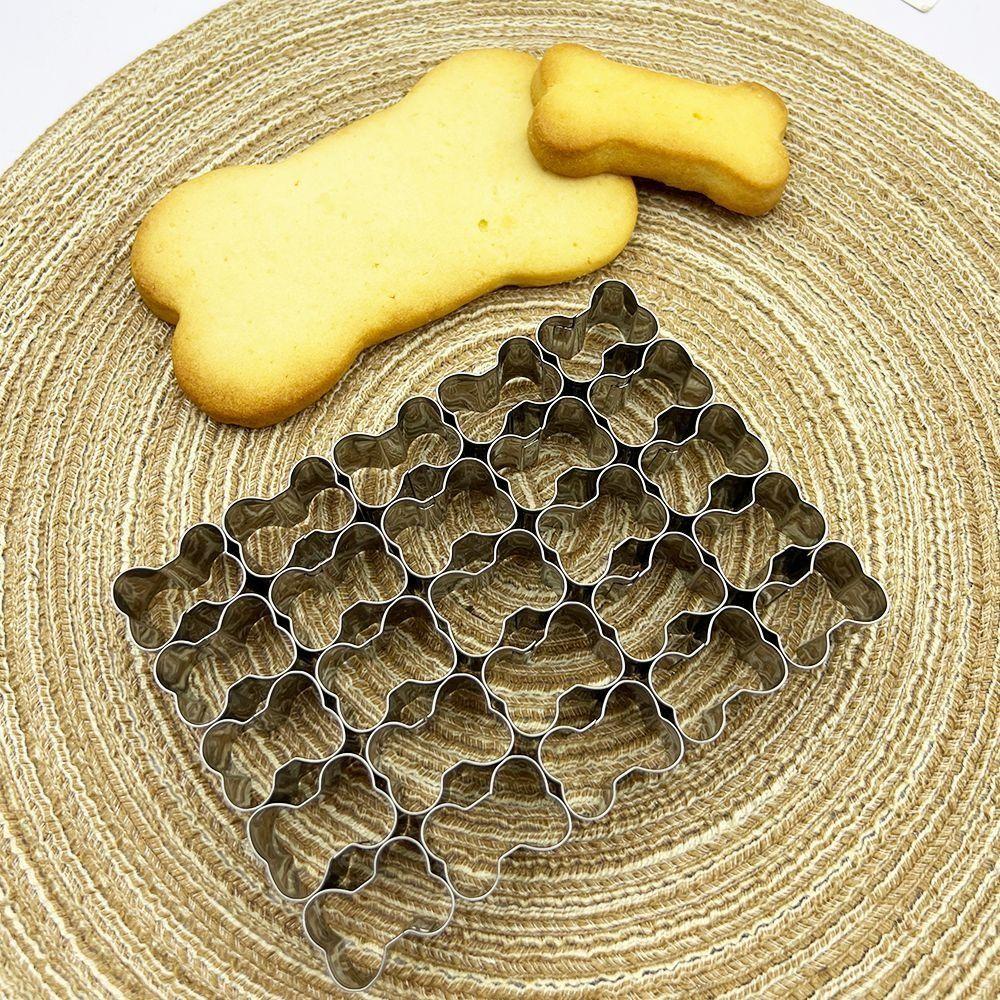 Форма для печенья из нержавеющей стали 3D Тиснитель для печенья Формочки для печенья в форме конфеты и косточки Кухня