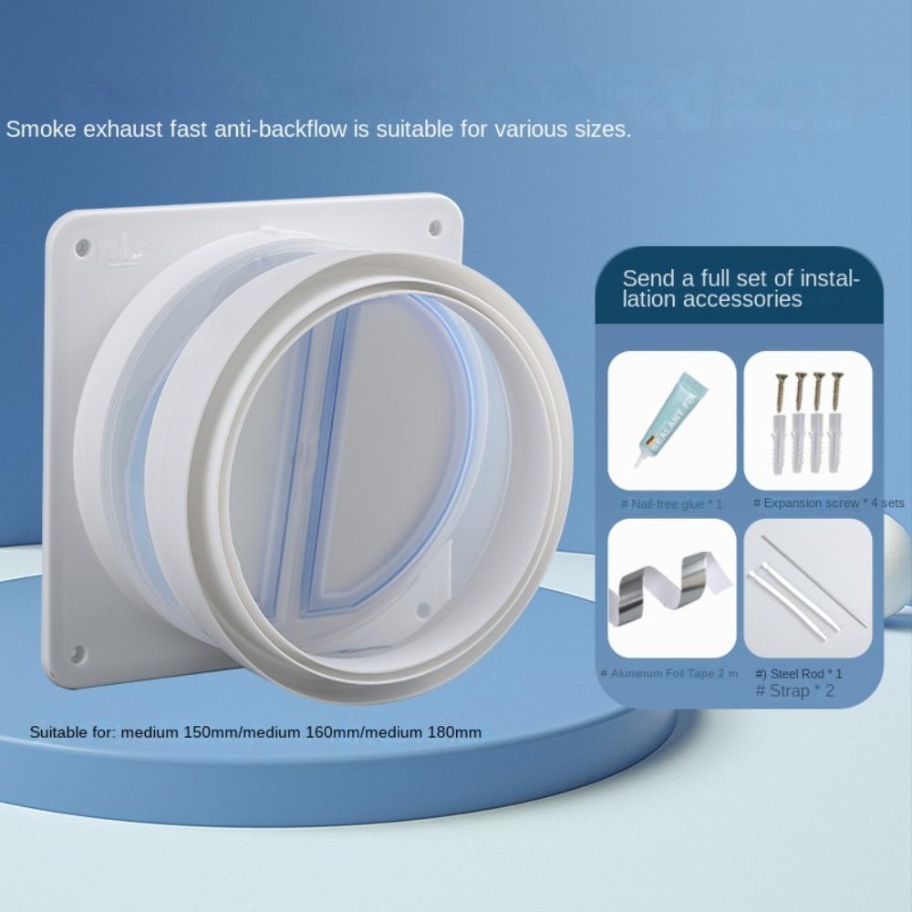 Self-closing Seal Pipe Check Valve Ventilation Flue Check Valve Durable Exhalation Valve  Univeral