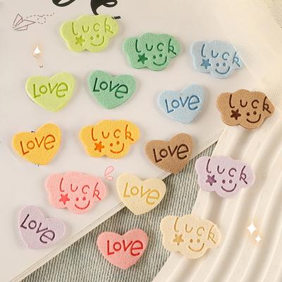 10 шт./пакет, аксессуары для одежды, кожаная этикетка с любовным письмом, справочник, сделай сам, вышивка, нашивка, тканевая этикетка с логотипом