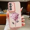 Прозрачный силиконовый чехол для телефона с принтом хрустальной розы для Samsung S24 Ultra S23 Plus S22 S21 S20 FE A54 A34, противоударный защитный мягкий бампер для объектива