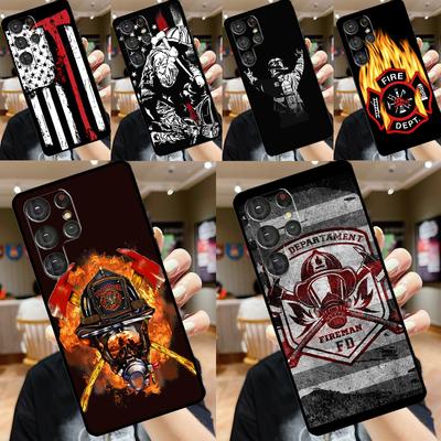 Чехол для телефона Firefighter Heroes Fireman для Samsung Galaxy S24 Ultra S22 S23 Plus S20 S21 FE S8 S9 S10 Note 10 20 Ultra