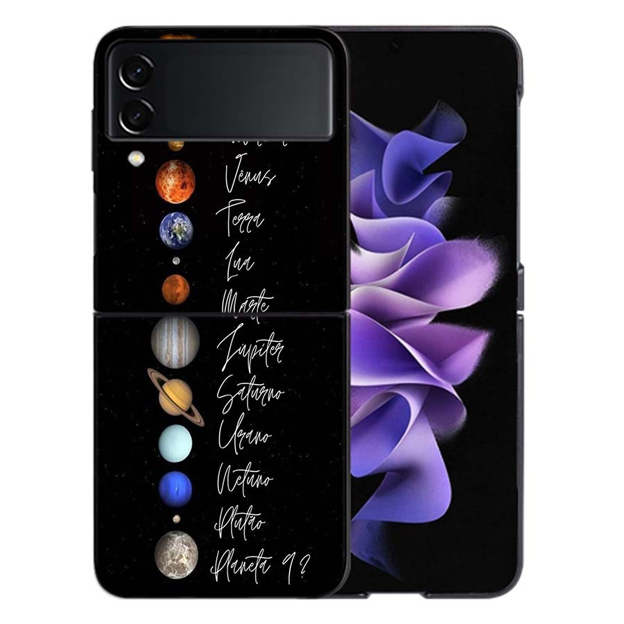 Космический Галактический Чехол Для Телефона Samsung Z Flip 6 7 5G Galaxy Z Flip 5 4 3 5G Чехлы Ударопрочный Жесткий Чехол TPU