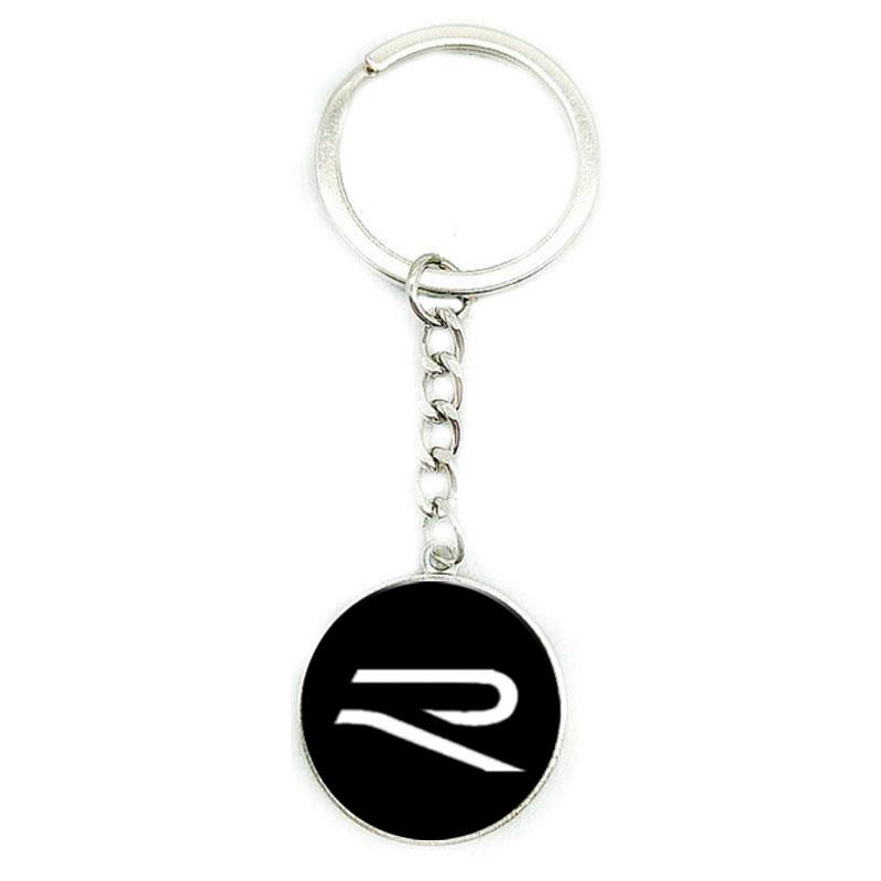 Alloy Car Emblem Keychain Holder Key Ring Pendant for Volkswagen VW Rline GTI Polo Golf Passat Tiguan Arteon Sharan Scirocco B6 Qx0