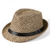 Straw Hat Men's Fashion Sunshade Top Hat Women's British Retro Jazz Hat Gentleman's Hat Sun-proof Hat