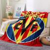 Villarreal logo FlAannel Blanket, High quality Comfortable for All Seasons, Home Decor, Warmth and Comfort