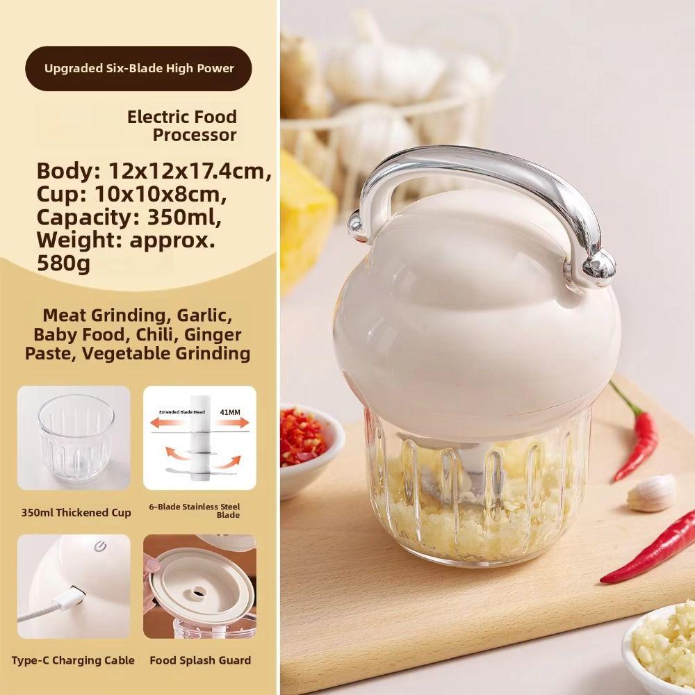 Эффективная электрическая мельница Многофункциональная машина для измельчения чеснока и овощей Готовит