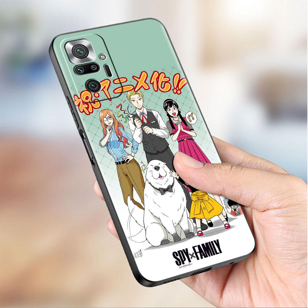 Чехол для Xiaomi Redmi Note 10 9 11 Pro Мягкий чехол для телефона 10S 9S K40 8 9A 9C 9T 7 10C 8T Силиконовый чехол SPY×FAMILY Аниме Оболочка Sac