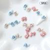5 шт. DIY украшения для ногтей 3D лента бант блестящие кристаллы любящее сердце сверла для ногтей для маникюра дизайн аксессуар