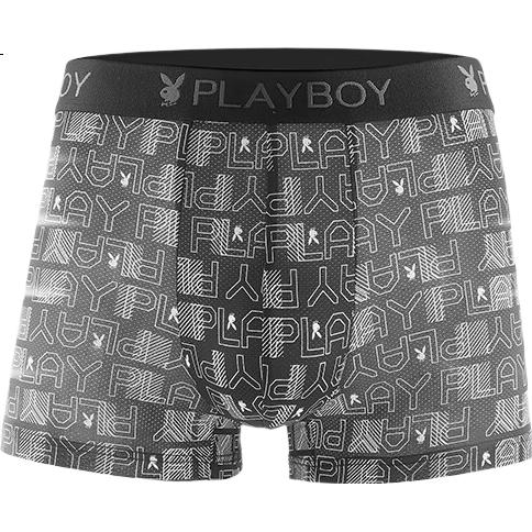 PLAYBOY Мужское нижнее белье из ледяного шелка, Антибактериальные боксеры-брифы, Шорты, Мужские боксеры, Модные свободные трусы с принтом для меня
