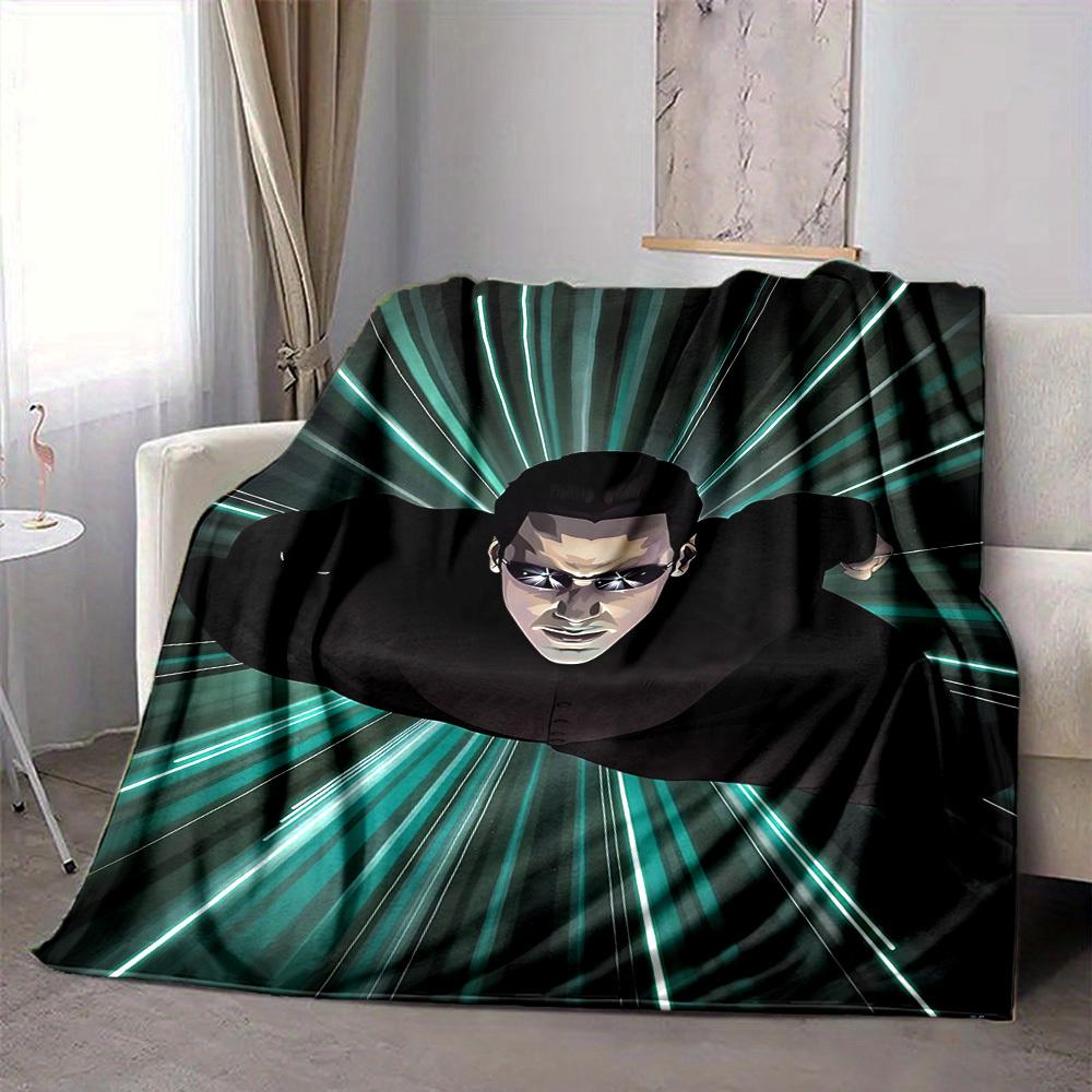 1 шт. Матрица, Нео Плед Легкий Фланелевый Плед Для Дивана, Кровати, Путешествий, Кемпинга, Гостиной, Офиса, Дивана, Кресла И Кровати