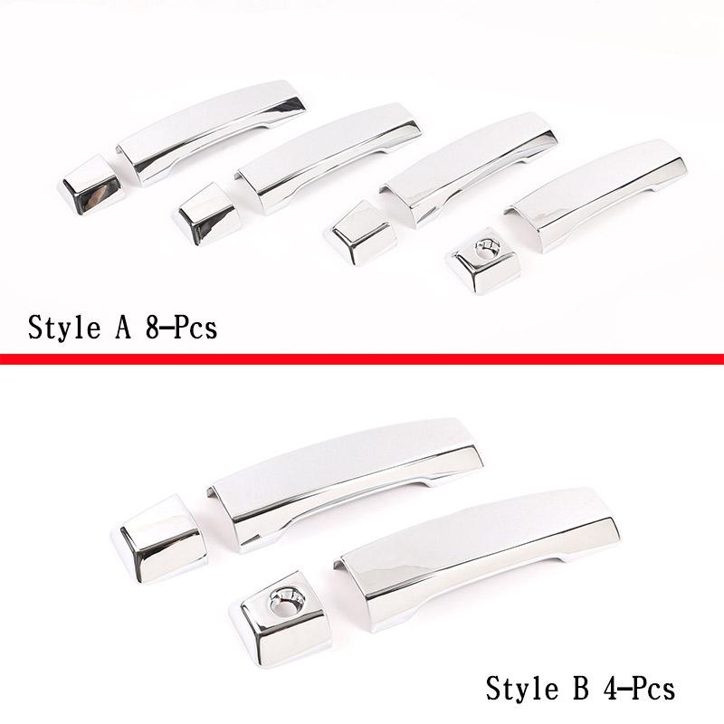 Для Nissan Titan 2004-2015 Стайлинг автомобиля ABS Серебристая крышка дверной ручки автомобиля Накладка Наклейка Экстерьер автомобиля