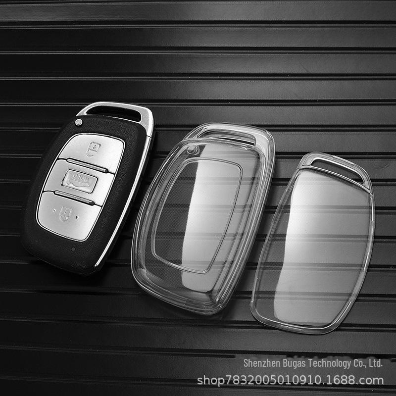 Чехол для ключа Beijing Hyundai для Mingtu, ix35, ix25, Langdong, Lingdong, Tucson, Sonata 9, Reina — прозрачная сумка