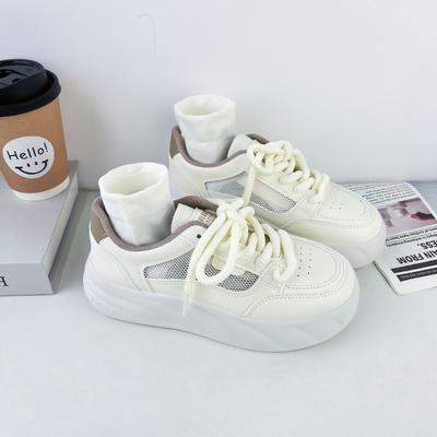 Женские сетчатые дышащие летние новые универсальные слипоны на толстой подошве, повседневные туфли-хлебцы