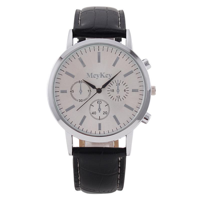 Экспорт спортивных мужских часов, мужских, с тремя глазами, циферблат, повседневные, поясные, кварцевые часы, обработка, настройка