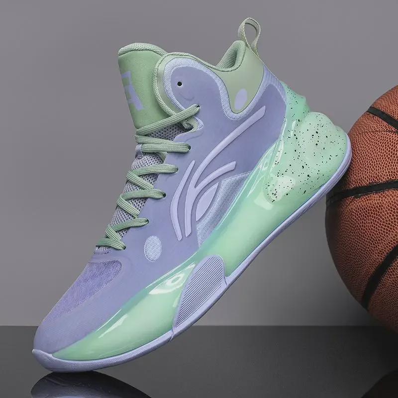 Мужские баскетбольные кроссовки Friction 2023 года — молодежные соревнования, нескользящие, прозрачный спортивный дизайн