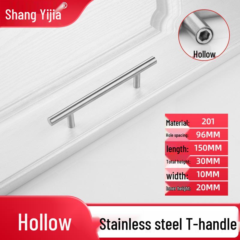 Современная Т-образная ручка из нержавеющей стали для дверей кухонного шкафа и гардероба