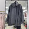 Minimalist Style Scarf Double-sided Woolen Coat Silhouette High-end Woolen Coat Women's Clothing Length-length